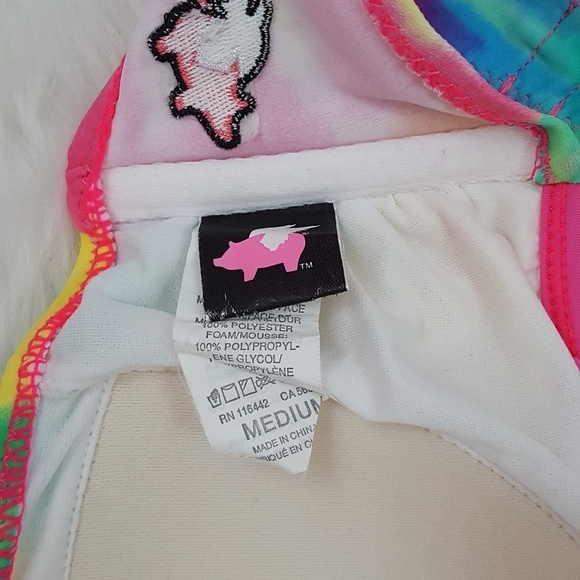 Pink Pig Apparel - Rainbow Tie Dyed‎ Bandeau - Picture 5 of 5